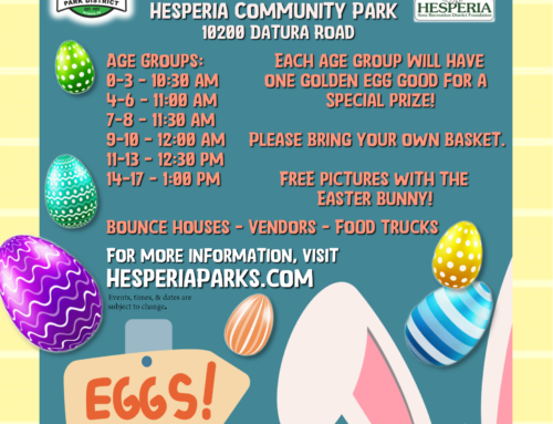 Easter is near. Mark your calendars for our Community Easter Egg Hunt.