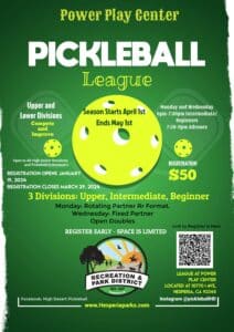 Pickleball Starting Now