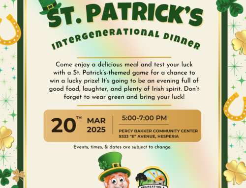 March Intergenerational Dinner