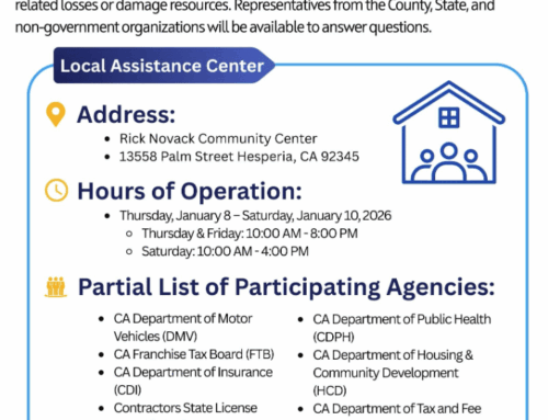 Local Assistance Center at Rick Novack Community Center