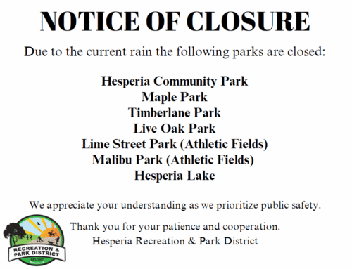 Park Closure